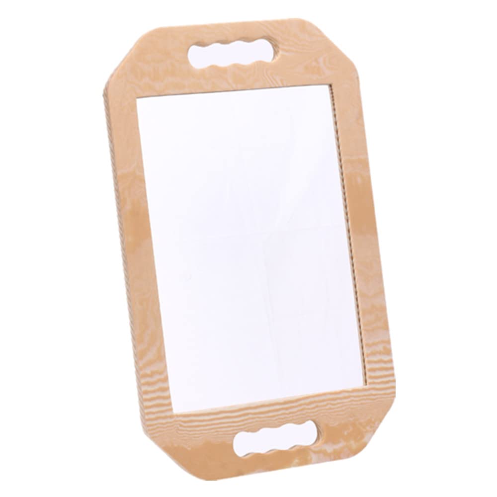 Double Handle Mirror - Large Hand Held Mirror(16.14" x 9.84") Barber Mirrors Handheld,Salon Hand Mirrors with Handle,Barbershop Hair Salon Equipment Hairstylist and Barber Accessories