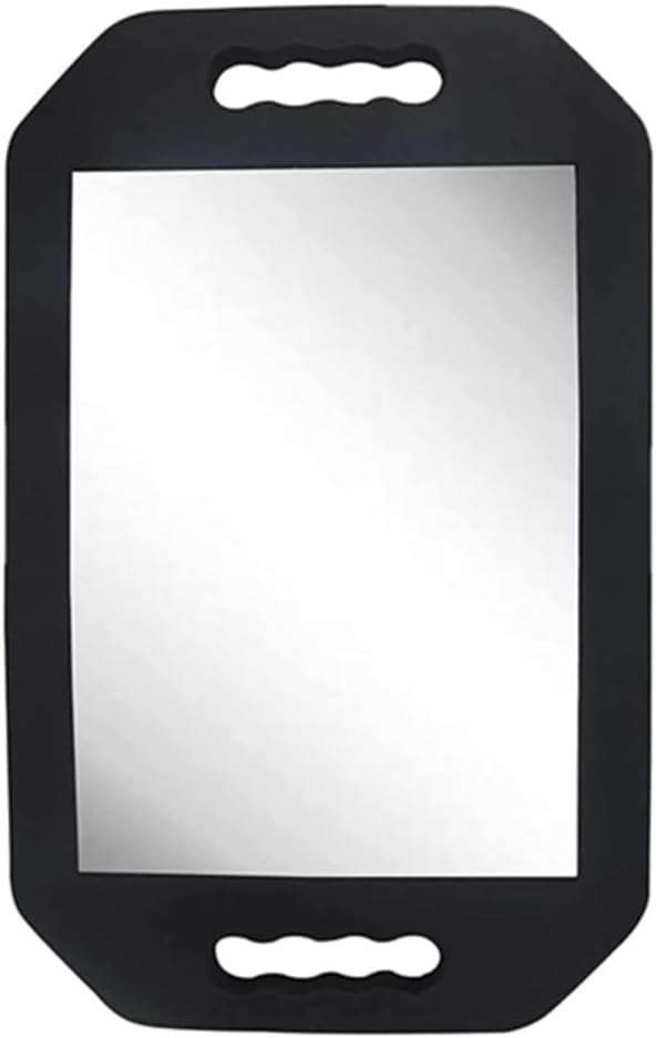 Double Handle Mirror - Large Hand Held Mirror(16.14" x 9.84") Barber Mirrors Handheld,Salon Hand Mirrors with Handle,Barbershop Hair Salon Equipment Hairstylist and Barber Accessories
