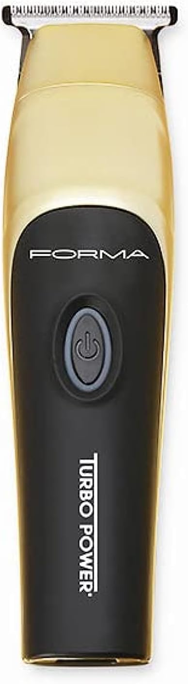 Turbo Power Forma Trimmer, Magnetic Motor Technology, Easier Cleaning, Charging Stand, Quietest Performance, Adjustable Black Diamond DLC Blade, Gold