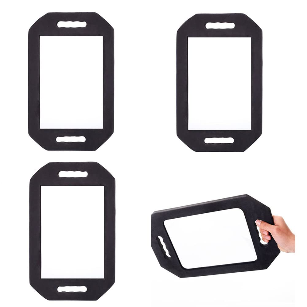 Double Handle Mirror - Large Hand Held Mirror(16.14" x 9.84") Barber Mirrors Handheld,Salon Hand Mirrors with Handle,Barbershop Hair Salon Equipment Hairstylist and Barber Accessories