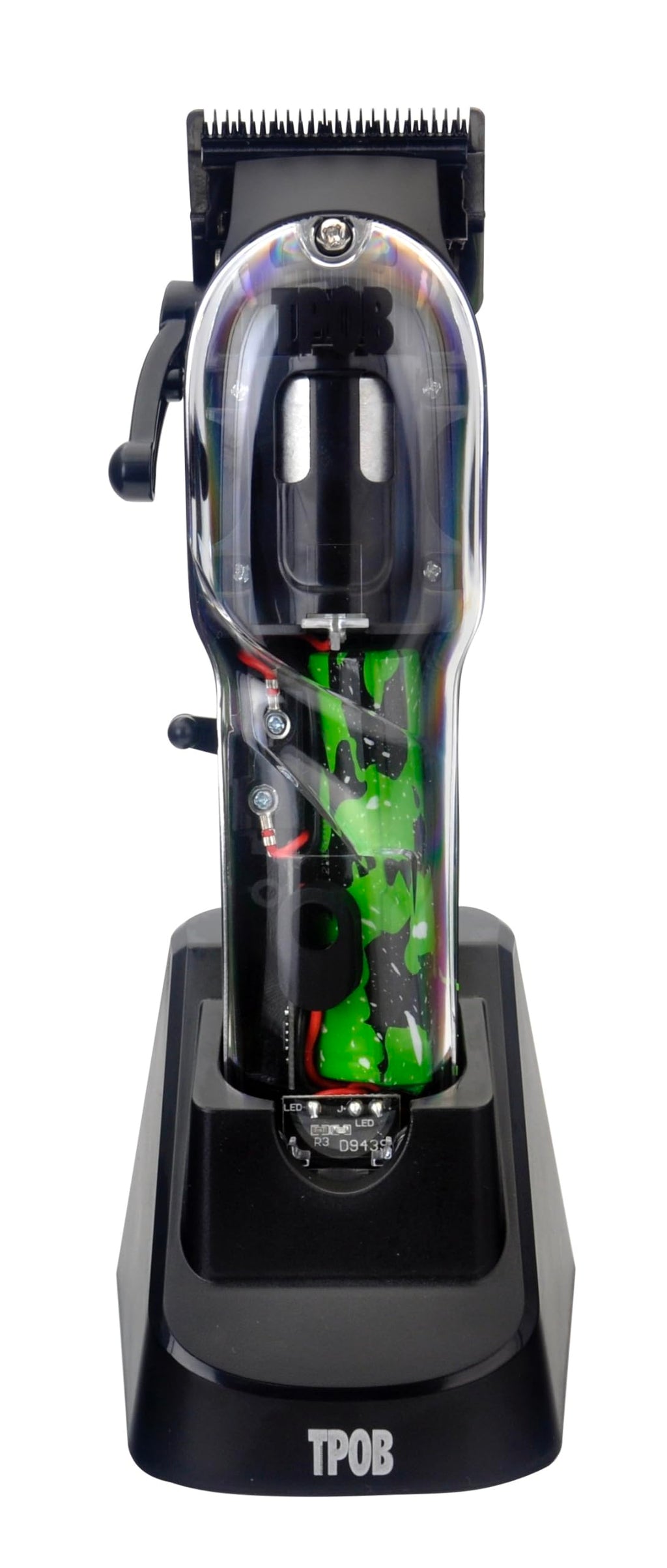 TPOB Slime 2 Barber Hair Clippers Trimmer Shaver Set for Men with Matte Green Case and X Fade Blade