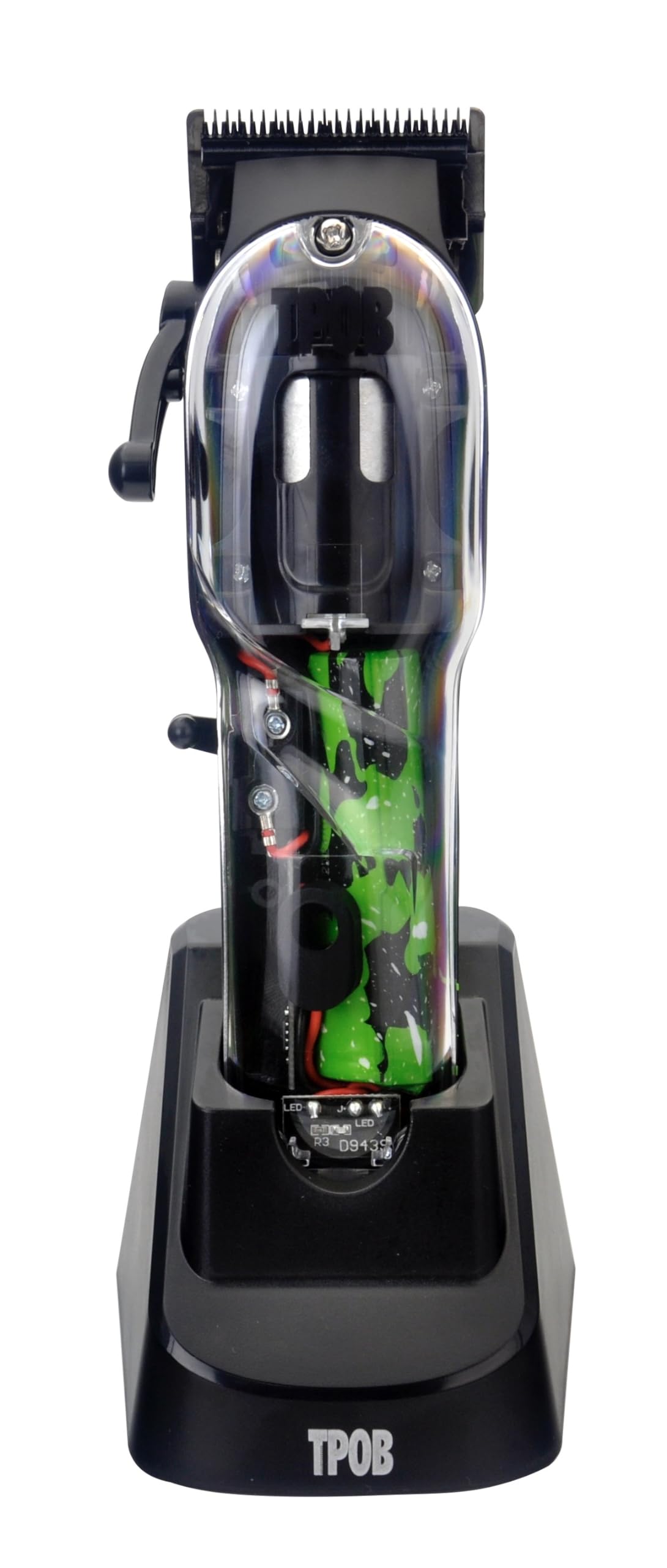 TPOB Slime 2 Barber Hair Clippers Trimmer Shaver Set for Men with Matte Green Case and X Fade Blade