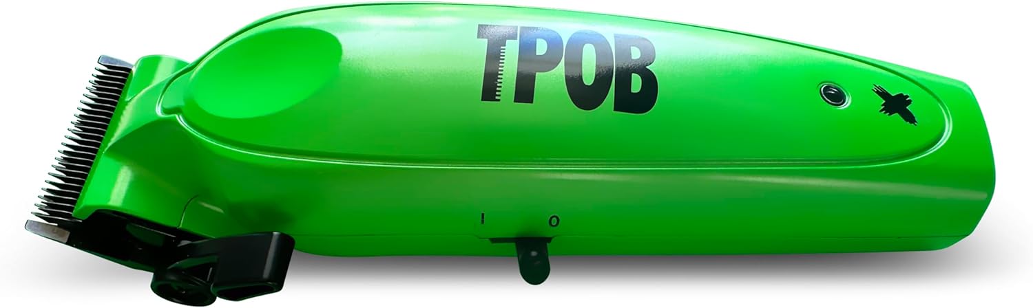 TPOB X Digital Brushless 6800rpm Metal Professional Hair Clippers for Men, XO Combination Fade/Taper Blade Cordless Rechargeable Clippers (X Clipper Green)