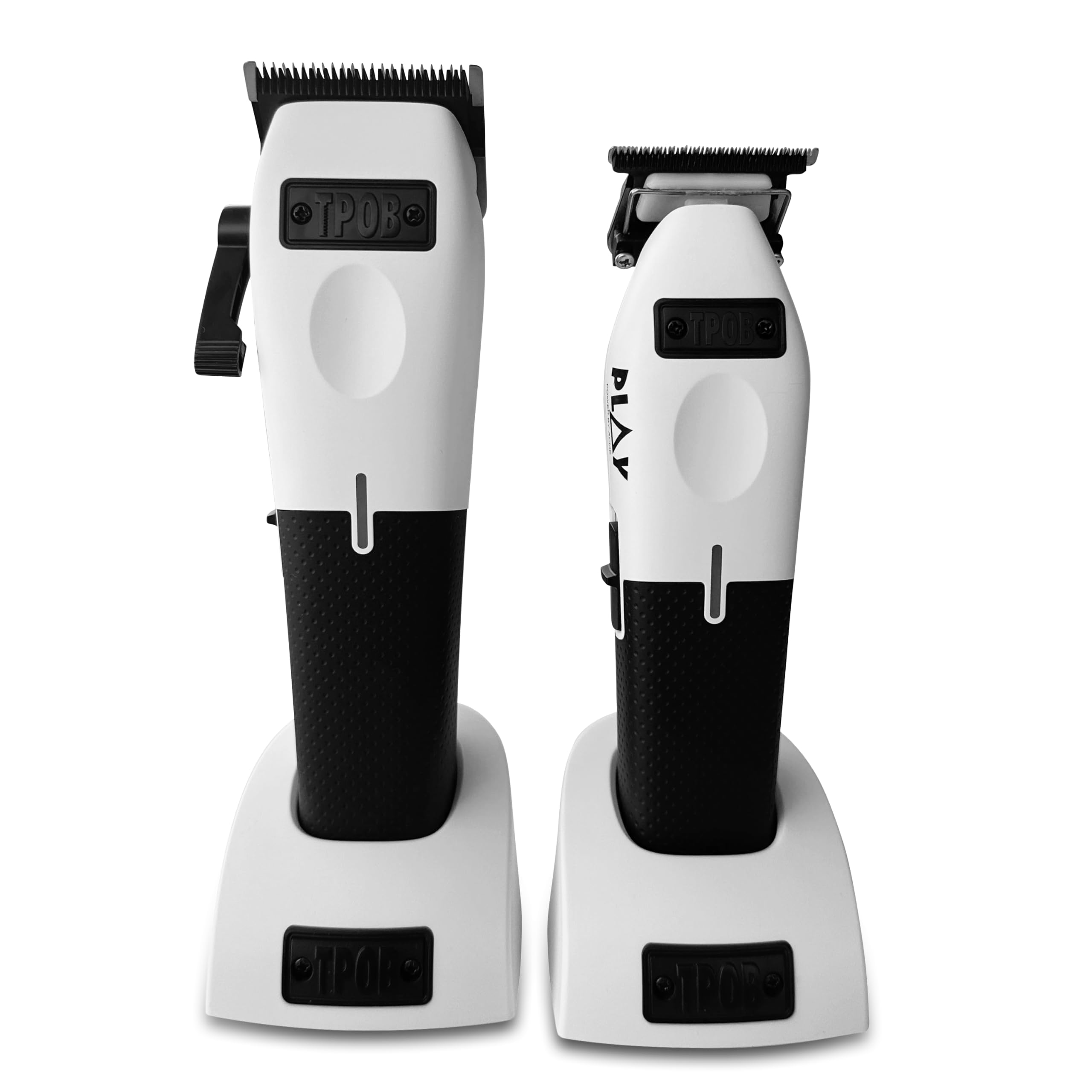 TPOB Play Barber Hair Clippers for Men 7500 RPM with Rubber Grips (Blackout 3 Set)