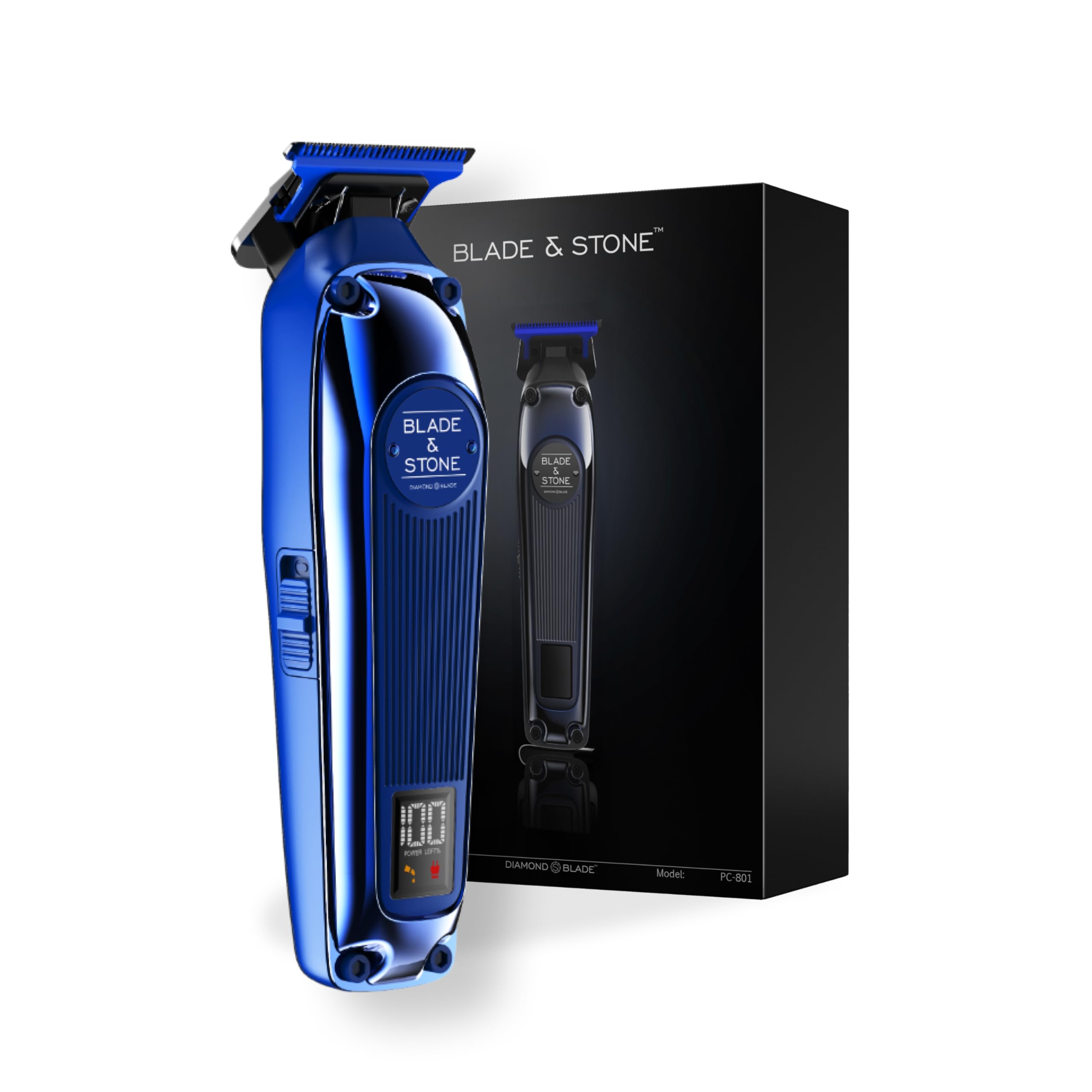 Blade & Stone Professional Hair Trimmer for Men PT301 | Diamond-S Blade | Micro-Gap Tech | 7200 RPM Durable Motor, All-Metal, Cordless Hair Trimmer - The Aviator