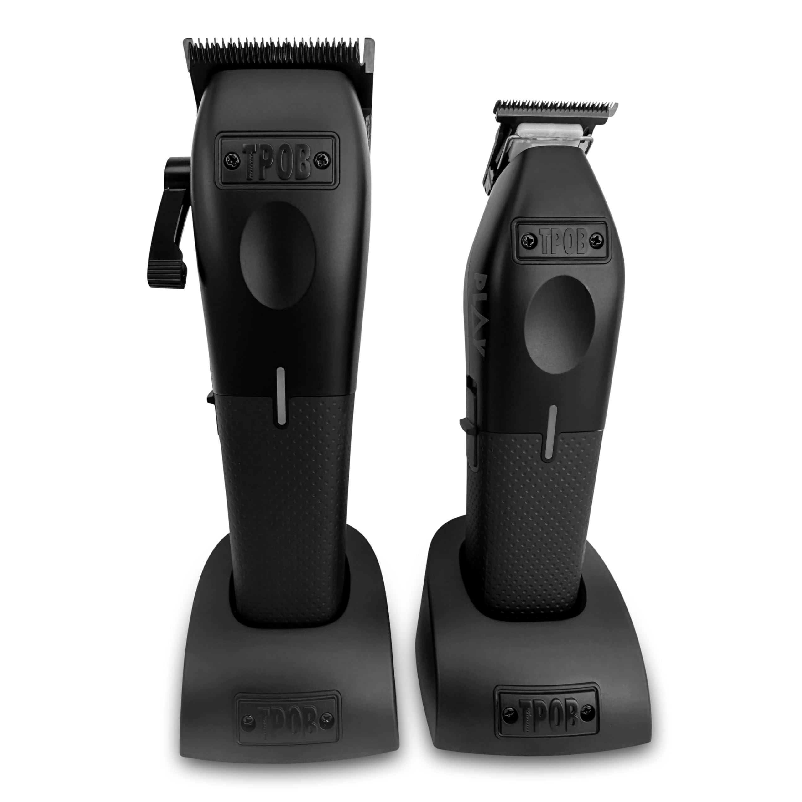 TPOB Play Barber Hair Clippers for Men 7500 RPM with Rubber Grips (Blackout 3 Set)