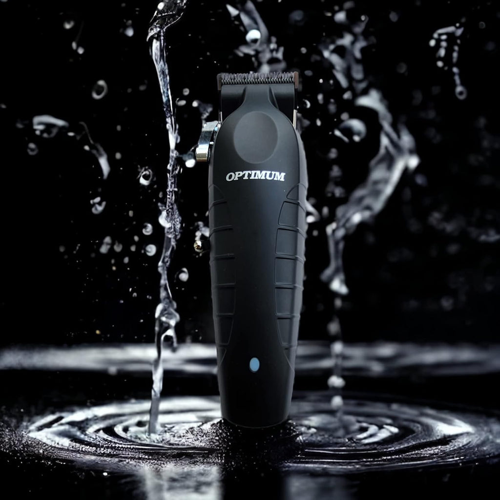 PRO Optimum Professional Hair Clipper for Mens, Barbers Cordless Hair Clipper, Floating Lever Ergonomic Quiet, 6 Hrs Run Time New Technology Metallurgy Static Carbon Steel Taper Blade